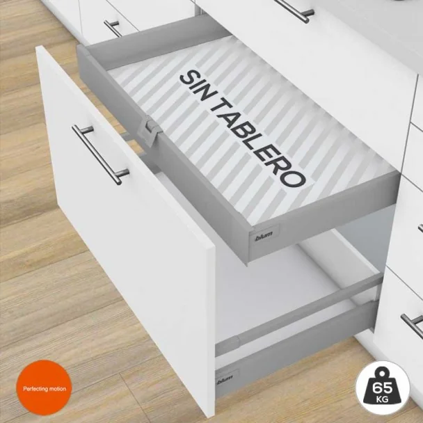 Cajón Interior Gris 65 kg Tandembox Antaro M para cocina