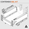 Cacerolero Interior Blanco 30 kg Tandembox Antaro D para Cocina