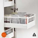 Cacerolero Interior Blanco 65 kg Tandembox Antaro D para Cocina