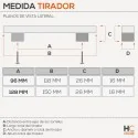 Tirador 4763 Cromo Mate Cocina