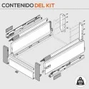 Cacerolero Interior Blanco 65 kg Tandembox Antaro D para Cocina
