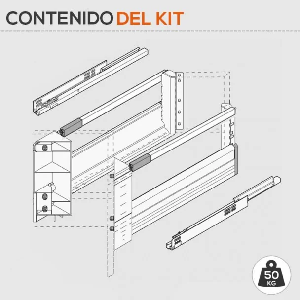 Cacerolero SPACE-CORNER 65 kg Antaro D para Mueble Rincón Cocina