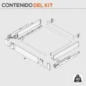 Cajón Interior Gris 40 kg Legrabox Pure M