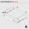 Cajón Interior Gris 70 kg Legrabox Pure M