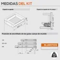 Cajón Interior Gris 70 kg Legrabox Pure M