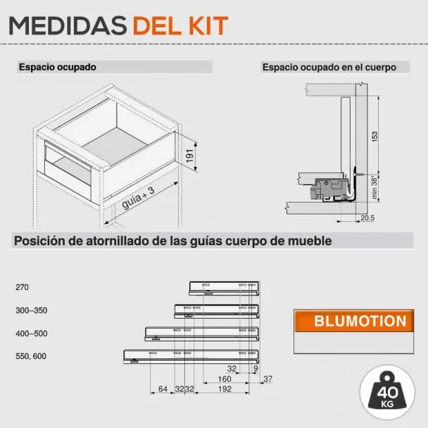Cacerolero Interior Gris 40 kg Legrabox Pure C