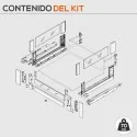 Cacerolero Interior Gris 70 kg Frente Cristal Legrabox Free C