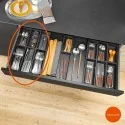 Cubertero AMBIA-LINE de acero para Cajón de Cocina LEGRABOX