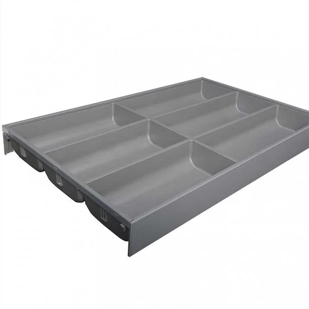 Cubertero AMBIA-LINE de acero para Cajón de Cocina LEGRABOX