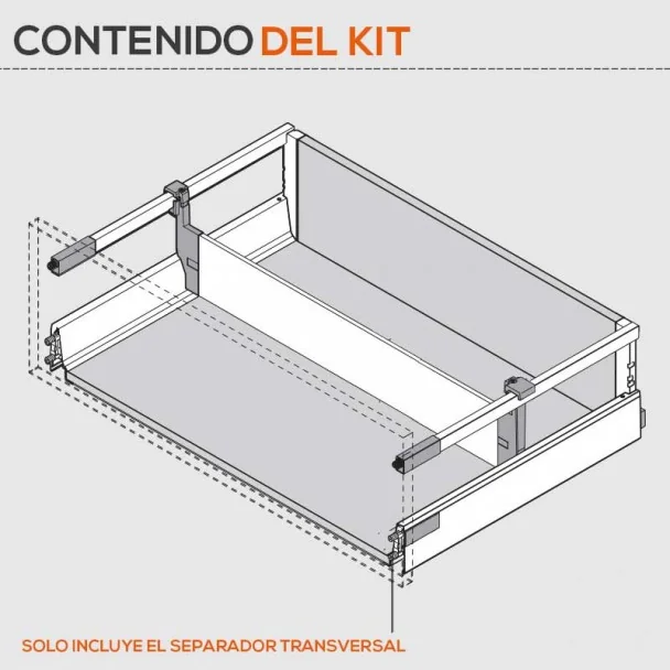 Separador Transversal + Punteras Guardacuerpos ORGA-LINE