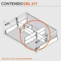 Tabique de Separación ORGA-LINE para Caceroleros de Cocina Blum