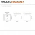 Fregadero Sintético 1 Seno Poalgi 171 ZIE 45