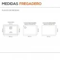 Fregadero Sintético 1 Seno Poalgi 172 ZIE 60