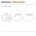 Fregadero Sintético 2 Senos Poalgi 173 ZIE 70