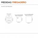 Fregadero Sintético 1 Seno Poalgi SHIRA 501