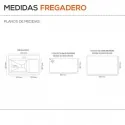 Fregadero Sintético 1 Seno con Escurridor Poalgi SHIRA 503