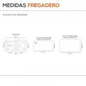 Fregadero Sintético 2 Senos Poalgi SHIRA 504