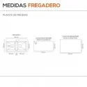Fregadero Sintético 2 Senos Poalgi SHIRA 506