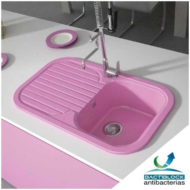Fregadero Sintético 1 Seno con Escurridor Poalgi 121 CORAL