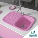 Fregadero Sintético 1 Seno con Escurridor Poalgi 121 CORAL