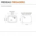 Fregadero Sintético 1 Seno Poalgi 105 RUBÍ