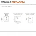 Fregadero Sintético 1 Seno Poalgi 152 ÁMBAR