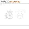 Fregadero Sintético 1 Seno Poalgi 104 ZAFIRO