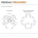 Fregadero Sintético 2 Senos Poalgi 102 ÁGATA