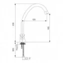 Grifo Bimando Aida para Cocina