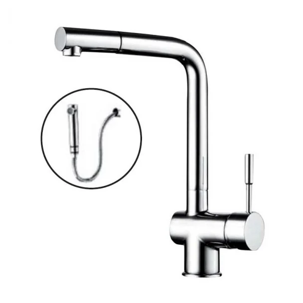 Grifo Extraible Iris Recto para Cocina