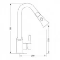 Grifo Extraible Cairo para Cocina