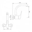 Grifo de Pared Norma Ancho 11 para Cocina