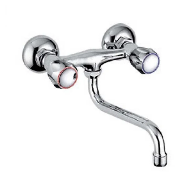 Grifo de Pared Bimando Caño Inferior Aida para Cocina