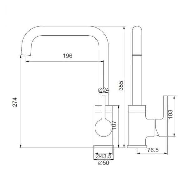 Grifo Salomé Blanco para Cocina