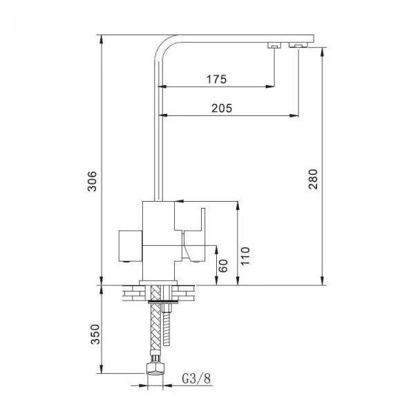 Grifo Osmosis Angular Tipo 3 para Cocina
