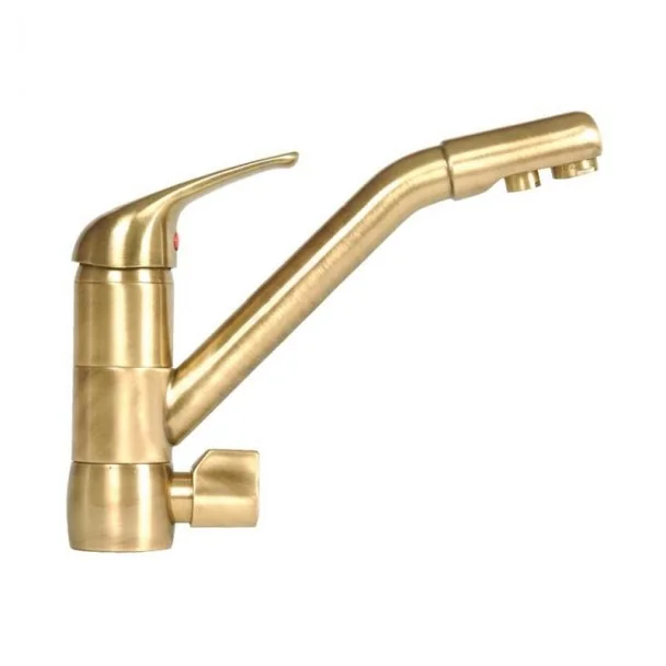 Grifo Osmosis Caño Bajo Bronce para Cocina