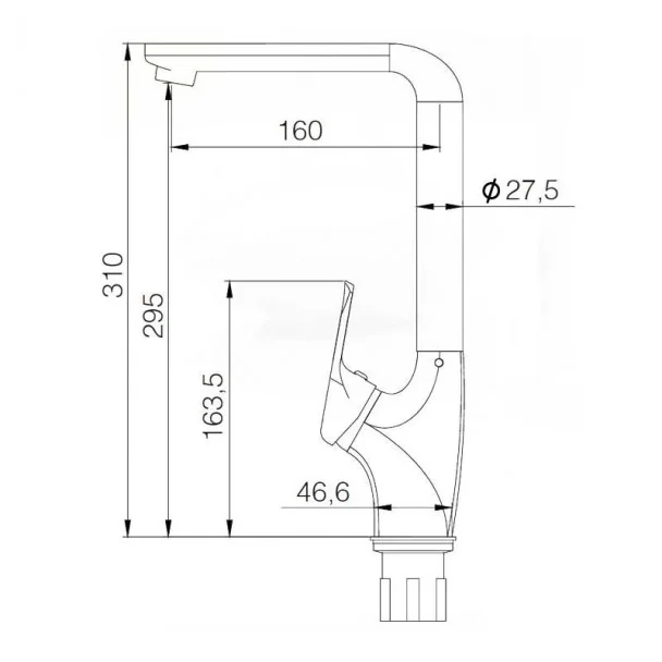 Grifo Corina Cromo para Cocina