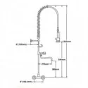 Grifo Industrial Bimando para Cocina