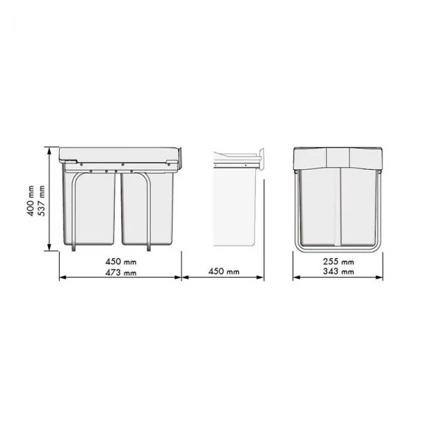 Cubo de Basura Ecológico para Cocina | Menage Confort