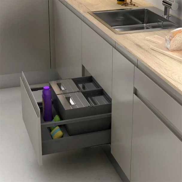 Cubos Reciclaje Basura para Cajón de Cocina | Menage Confort