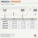 Tirador 4749 Cromo Mate Cocina