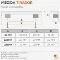 Tirador 4757 Cromo Mate Cocina