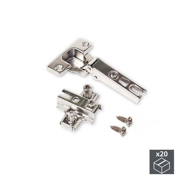 Bisagra 110º con Base Emuca X95 Euro (20 uds)