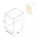 Cajón Gris Antracita 40 kg Vertex Emuca