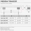 Tirador de Zamak Cromo Mate 4781