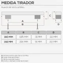 Tirador de Zamak Cromo Mate 4788