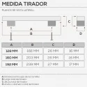 Tirador de Zamak Cromo Mate 4785