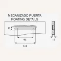 Tirador de Zamak Metalizado Cromo Mate 4086E