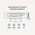 Tirador de Zamak Metalizado Cromo Mate 7200