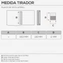 Tirador de Zamak Metalizado Cromo Mate 4082E